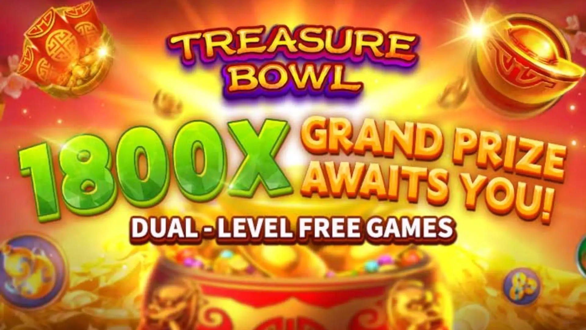 Multiplicadores Treasure Bowl 70bet - 7777x Máximo com Tigela Dourada